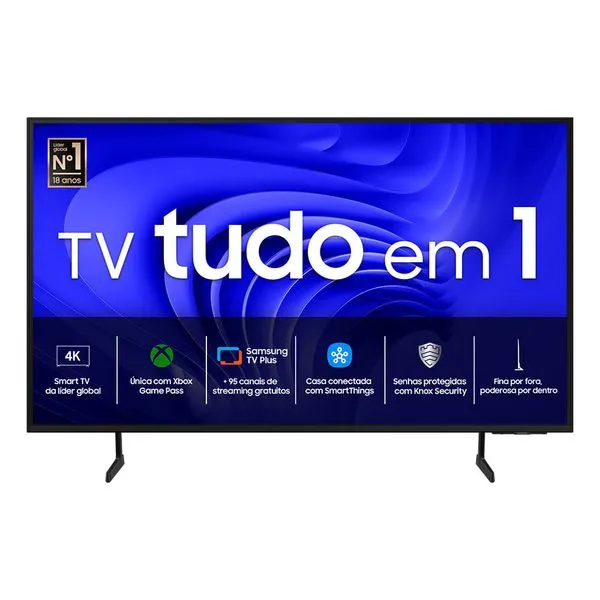 [app Members] Samsung Smart Tv Uhd 4k 43" Du7700 2024, Processador Crystal 4k, Gaming Hub, Ai Energy Mode, Controle Solarcell, Alexa Built In