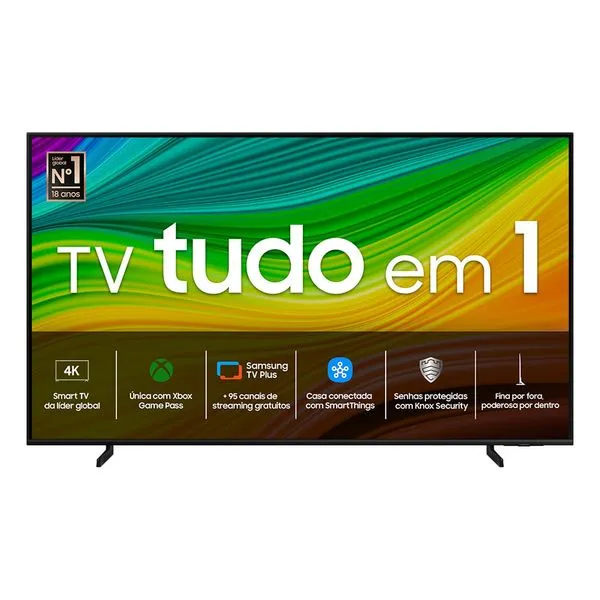 [app Members] Samsung Smart Tv Qled 4k 50" Q60d 2024, Modo Game, Som Em Movimento, Tela Sem Limites, Design Slim, Visual Livre De Cabos