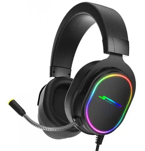 Headset Gamer Superframe, Velka, 7.1 Surround, Rgb, Usb, Black