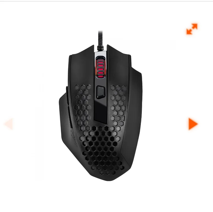 Mouse Gamer Redragon Bomber, 12.400 Dpi, 6 Botes Programveis, Rgb, Preto, M722