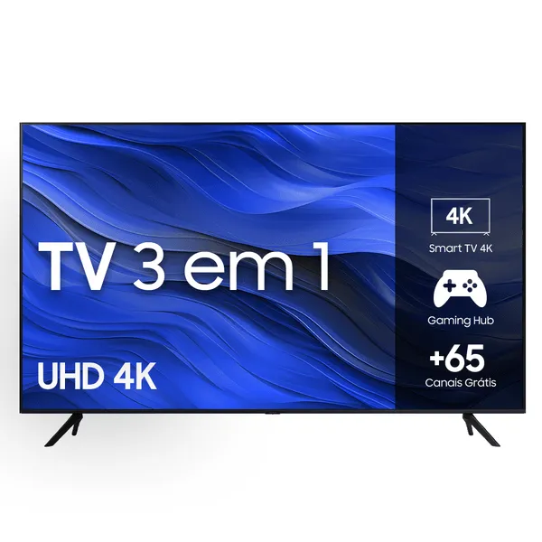 [app Members] Samsung Smart Tv 58" Uhd 4k 58cu7700 2023, Processador Crystal 4k, Gaming Hub