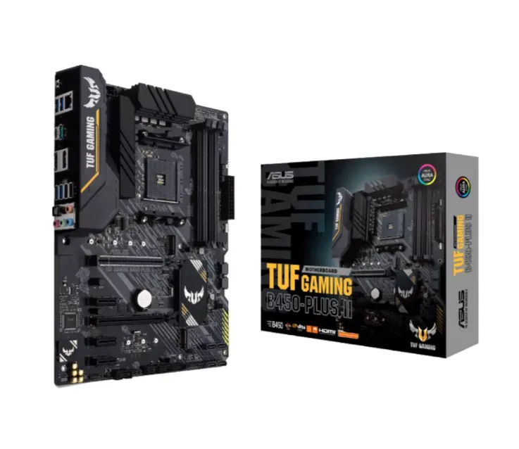 Placa Me Asus Tuf Gaming B450-plus Ii, Chipset B450, Amd Am4, Atx, Ddr4, 90mb1650-m0eay0