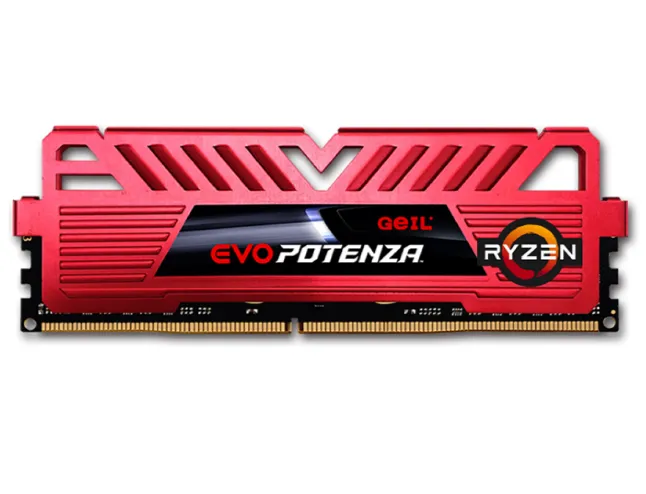 Memria Ddr4 Geil Evo Potenza, 8gb 3000mhz, Red, Gapr48gb3000c16asc