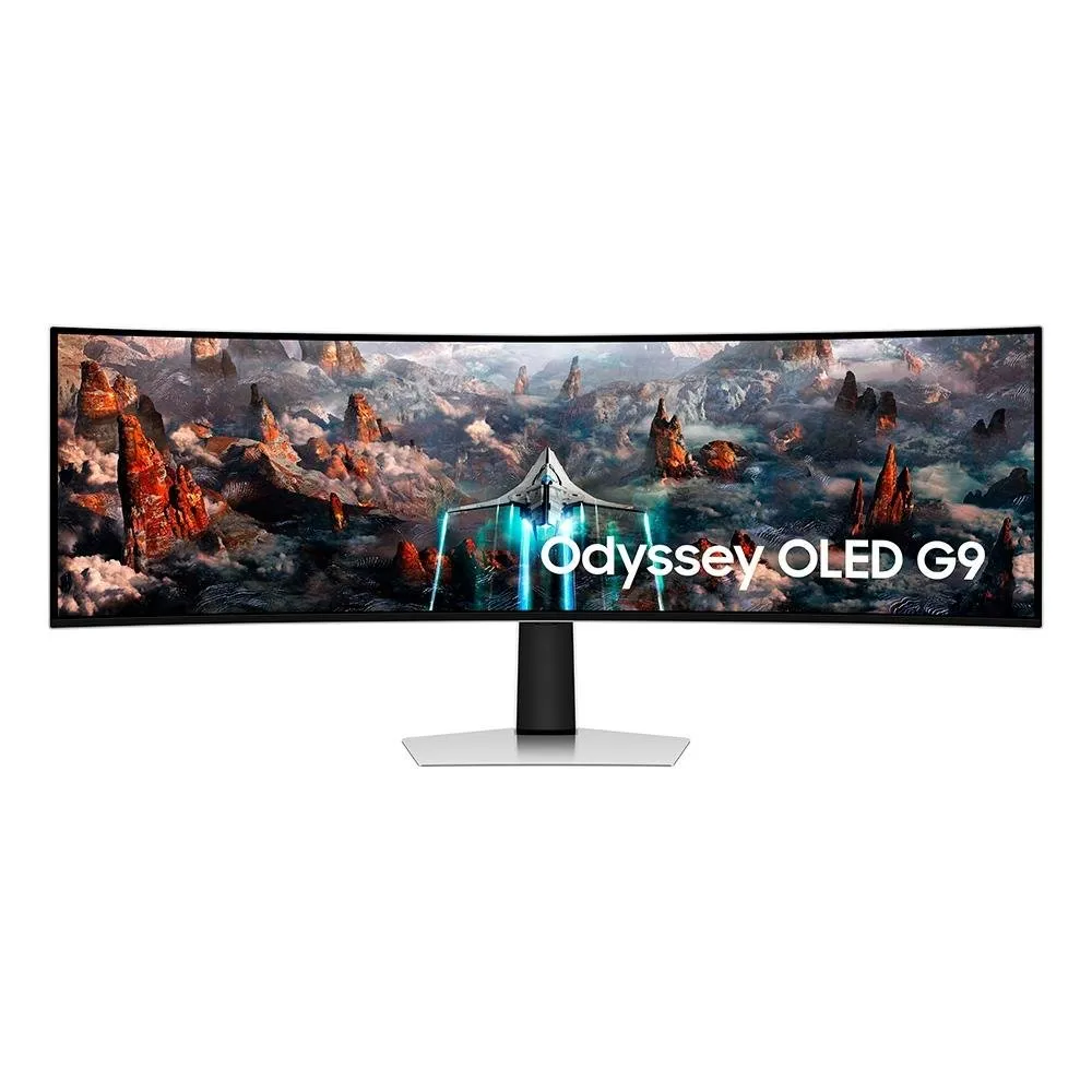 Monitor Gamer Curvo Samsung Odyssey 49 Oled, Super Ultrawide, 240hz, 0.03ms, Displayport, Hdmi, Freesync Premium, Prata - Ls49cg930slmzd