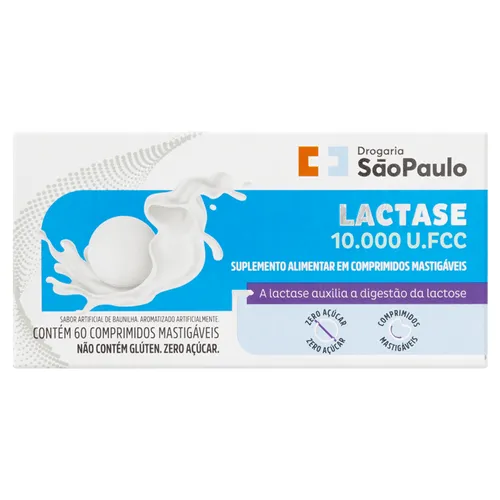 [leve 3] Lactase 10.000 Fcc Drogaria So Paulo 60 Comprimidos