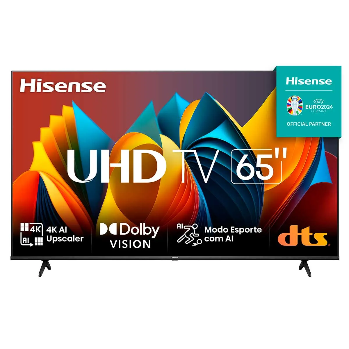 Hisense Smart Tv Uhd 4k 65 Polegadas 65a6k Hdr10+ Dolby Vision Controle Por Voz Compatvel Com Alexa