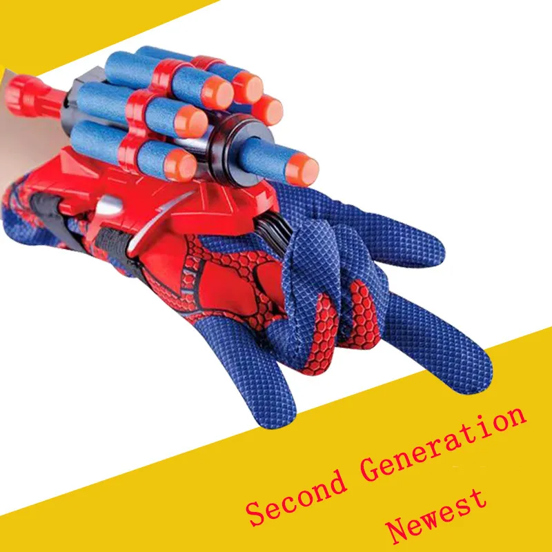 (taxa Inclusa) Plastic Cosplay Glove Launcher Set Para Crianas, Luva Do Homem-aranha