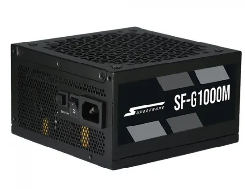 Fonte Superframe, 1000w, 80 Plus Gold, Full Modular, Com Conector Pcie 5.0, Pfc Ativo, Sf-g1000m