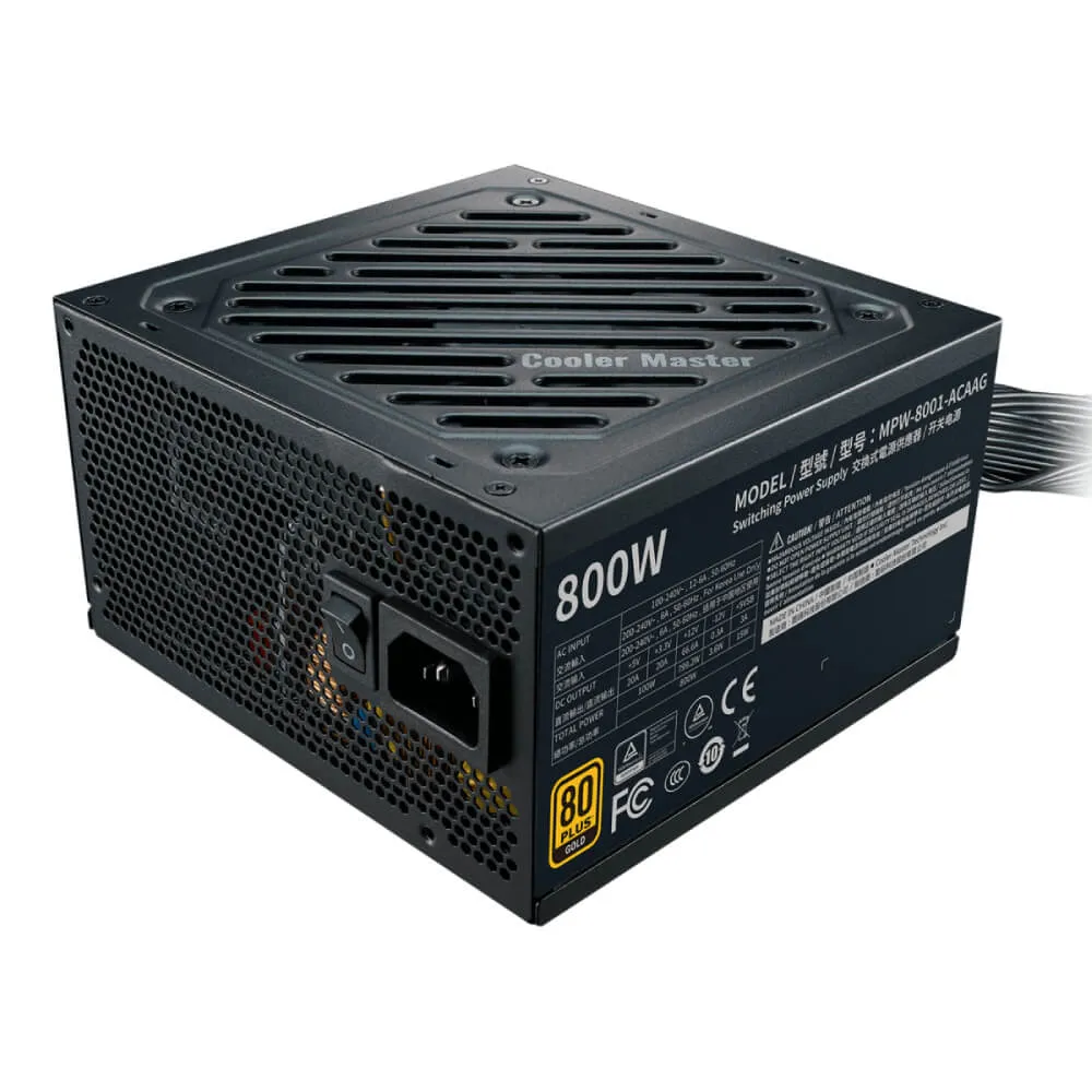 Fonte Cooler Master G800 800w 80 Plus Gold Pfc Ativo - Mpw-8001-acaag-br