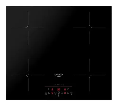 Fogo Cooktop De Induo 4 Bocas Dako Supreme Preto 220v