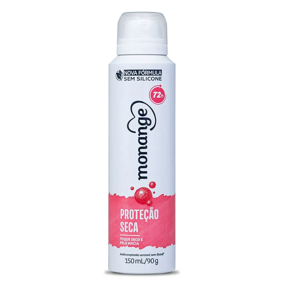 (leve Dois E Pague R$5,75 Cada, Total R$11,49) Desodorante Aerossol Antitranspirante Monange Feminino Proteo Seca 150ml