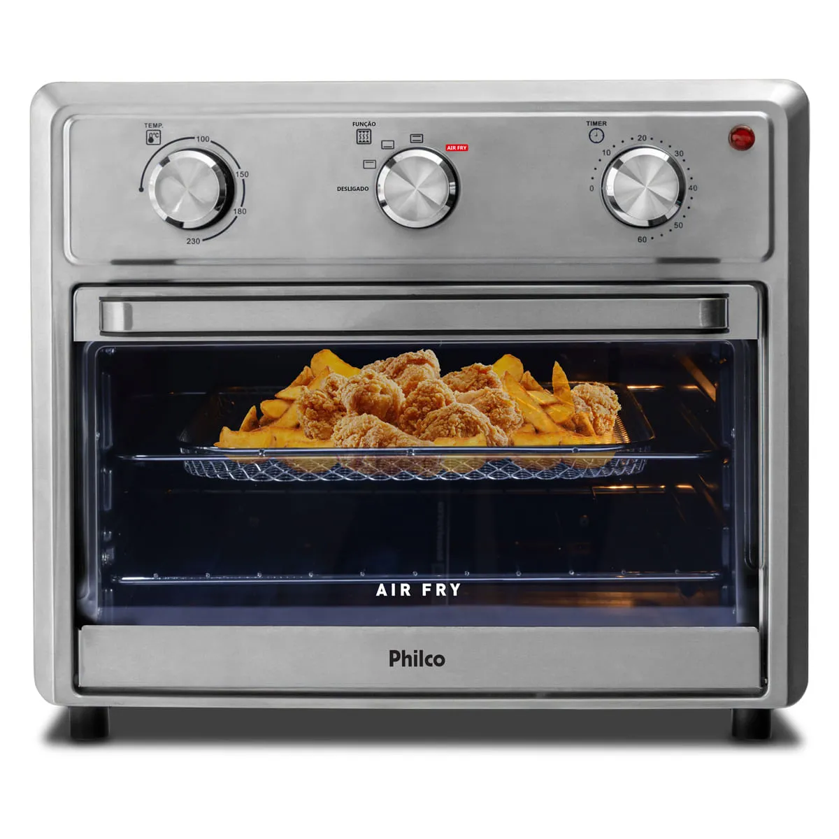 [outlet] Forno Eltrico Air Fryer 2 Em 1 25 Litros Philco Esmaltado Pfe25i