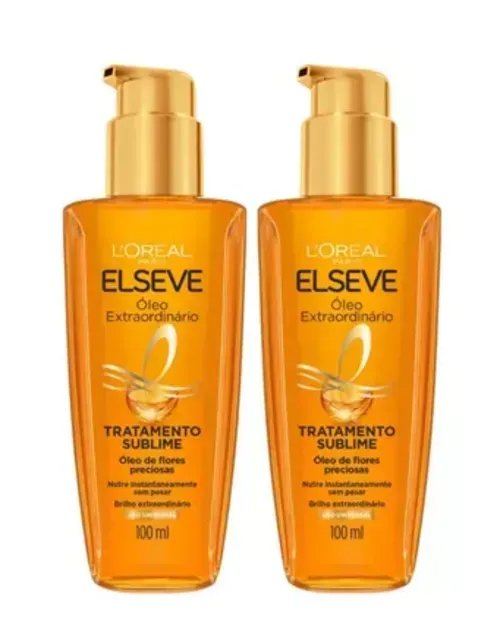 Kit 2 leos Extraordinarios Para Cabelos Elseve Loreal Paris, 100ml