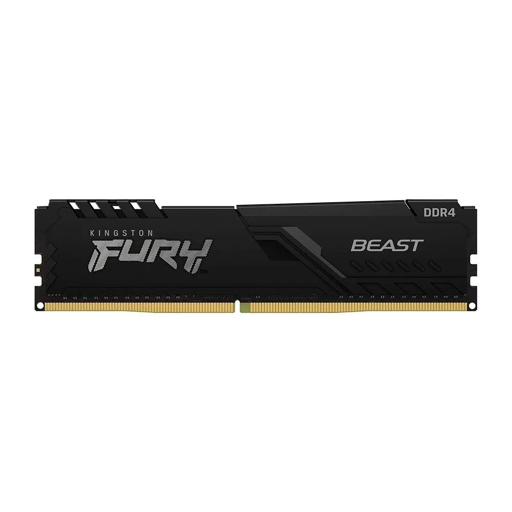 Memria Ram Kingston Fury Beast, 16gb, 3200mhz, Ddr4, Cl16, Preto - Kf432c16bb1/16