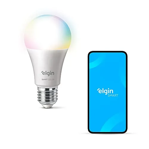 Lmpada Inteligente Smart Color 10w Elgin Rgb Wifi Compatvel Com Alexa E Google Home