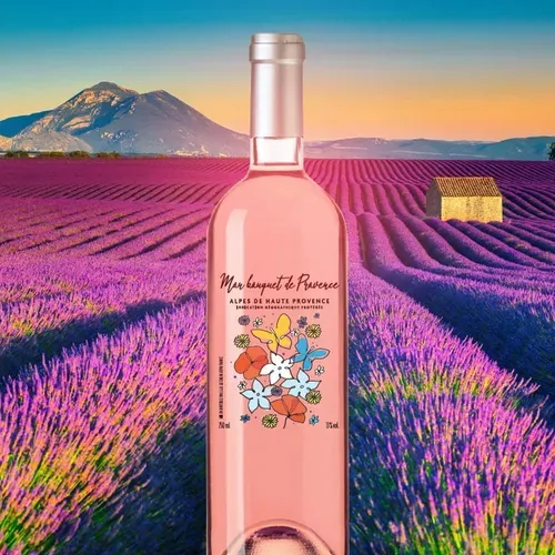 [ Prime ] Vinho Ros Mon Bouquet Francs Alpes De Haut Provence Aoc 750ml