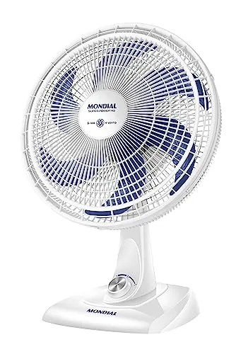 Ventilador De Mesa 40cm Super Power, Mondial, Branco/azul, 140w, 220v - Vsp-40-w