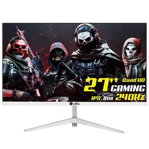 Monitor Gamer Ninja Tenseigan, 27 Pol, Quad Hd, Ips, 1ms, 240hz, Hdr, Freesync, Hdmi/dp, White, Mgn-009-27w