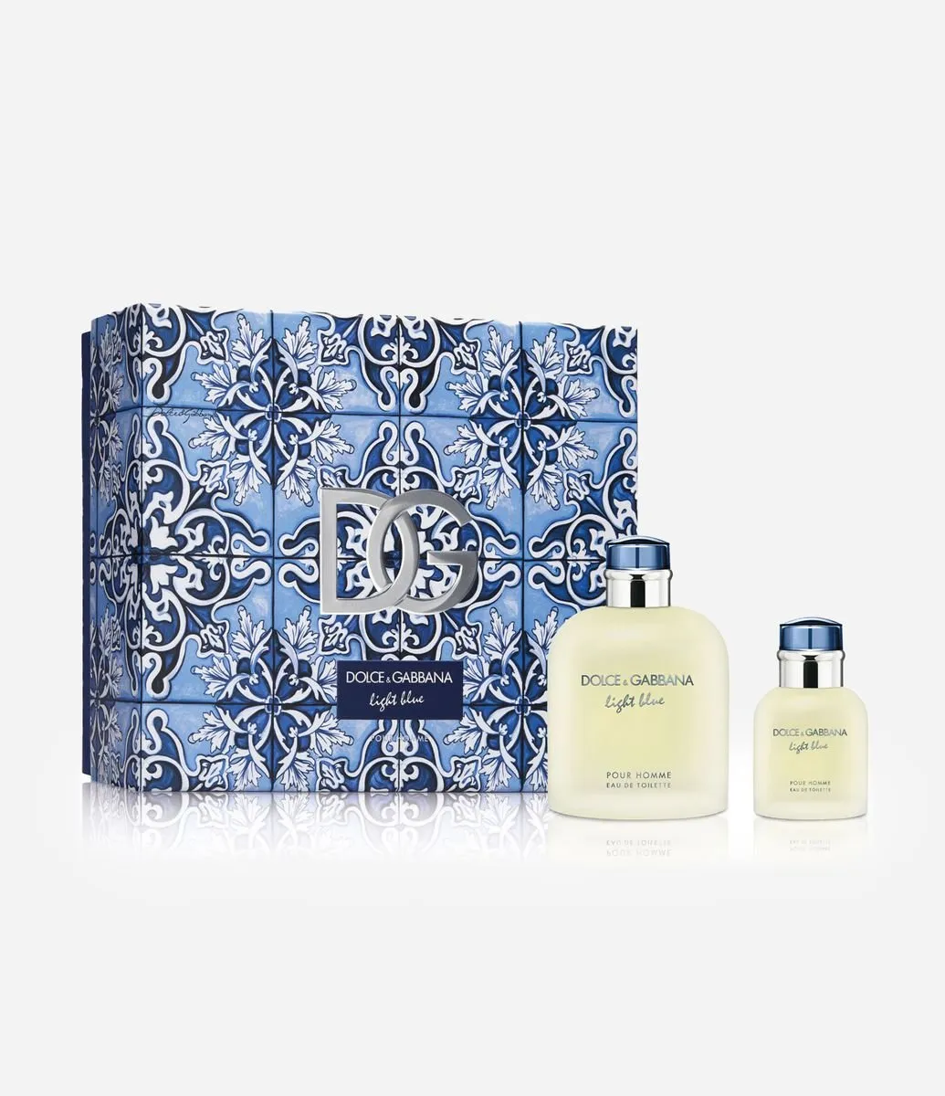 Perfume Coffret Dolce Gabbana Ligth Blue Pour Homme Eau De Toilette 125ml + Ligth Blue Pour Homme Eau De Toilette 40ml Kit