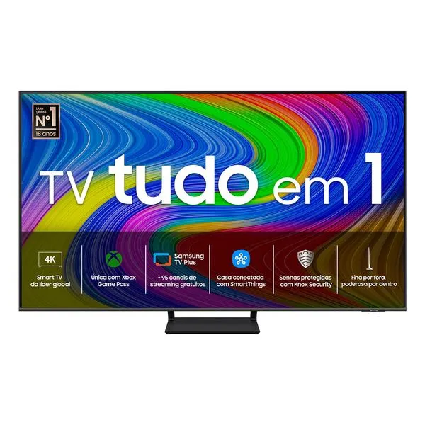 [app Members] Samsung Smart Tv Qled 4k 55" Q65d 2024 Modo Game, Som Em Movimento, Tela Sem Limites, Design Slim, Visual Livre De Cabos