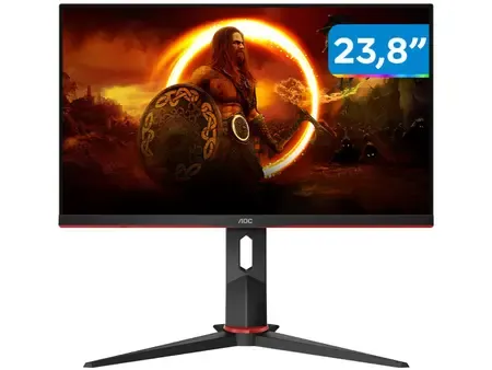 [cliente Ouro]monitor Gamer Aoc 24 Full Hd Hdmi 165hz 1ms 24g2s/bk Com Ajuste De Altura