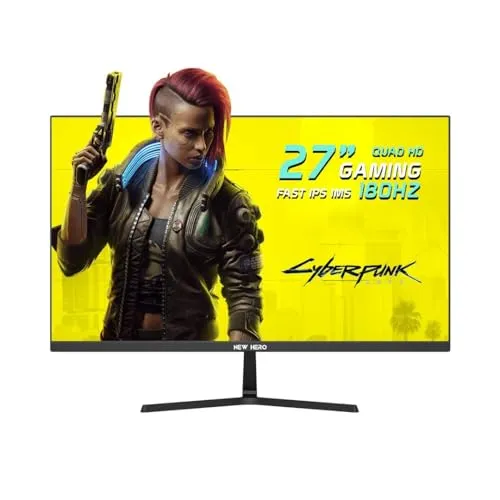 Monitor Gamer New Hero Blade Super 27", Ips, Quad Hd, 180hz, 1ms, Freesync, Hdmi E Display Port, Preto