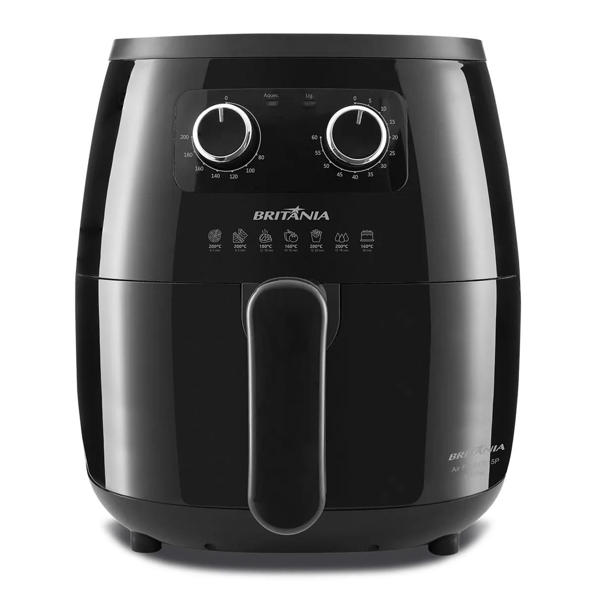 [outlet] Air Fryer Britnia 6 Litros Revestimento Antiaderente 1500w Bfr15p - 127v