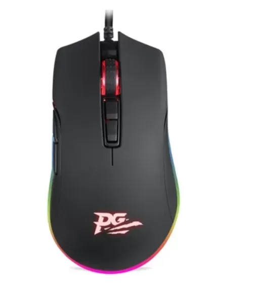 Mouse Gamer Philco Pms70 7 Botes Iluminao Rgb 5000 Dpi