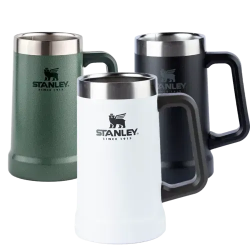 [r$70/cada] Kit 3 Canecas Trmicas De Cerveja Stanley 709ml