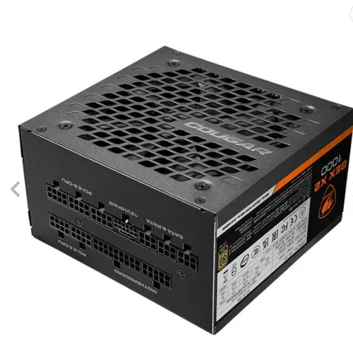 Fonte Cougar Gex X2 1000, 1000w, Atx 3.0, Pci-e 5.0, Full Modular, 80 Plus Gold, Preta, Gex-x2-1000