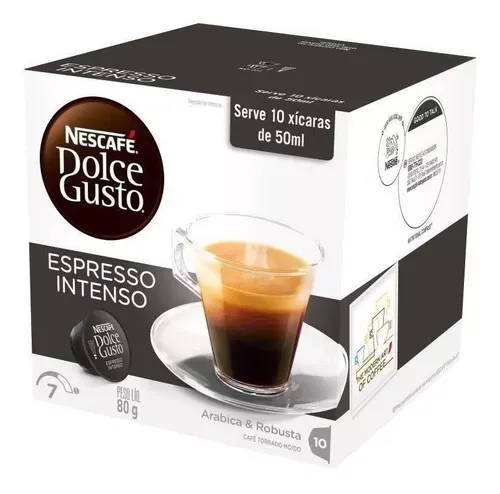 Nescaf Dolce Gusto Caf Em Cpsula Espresso Intenso 80gr