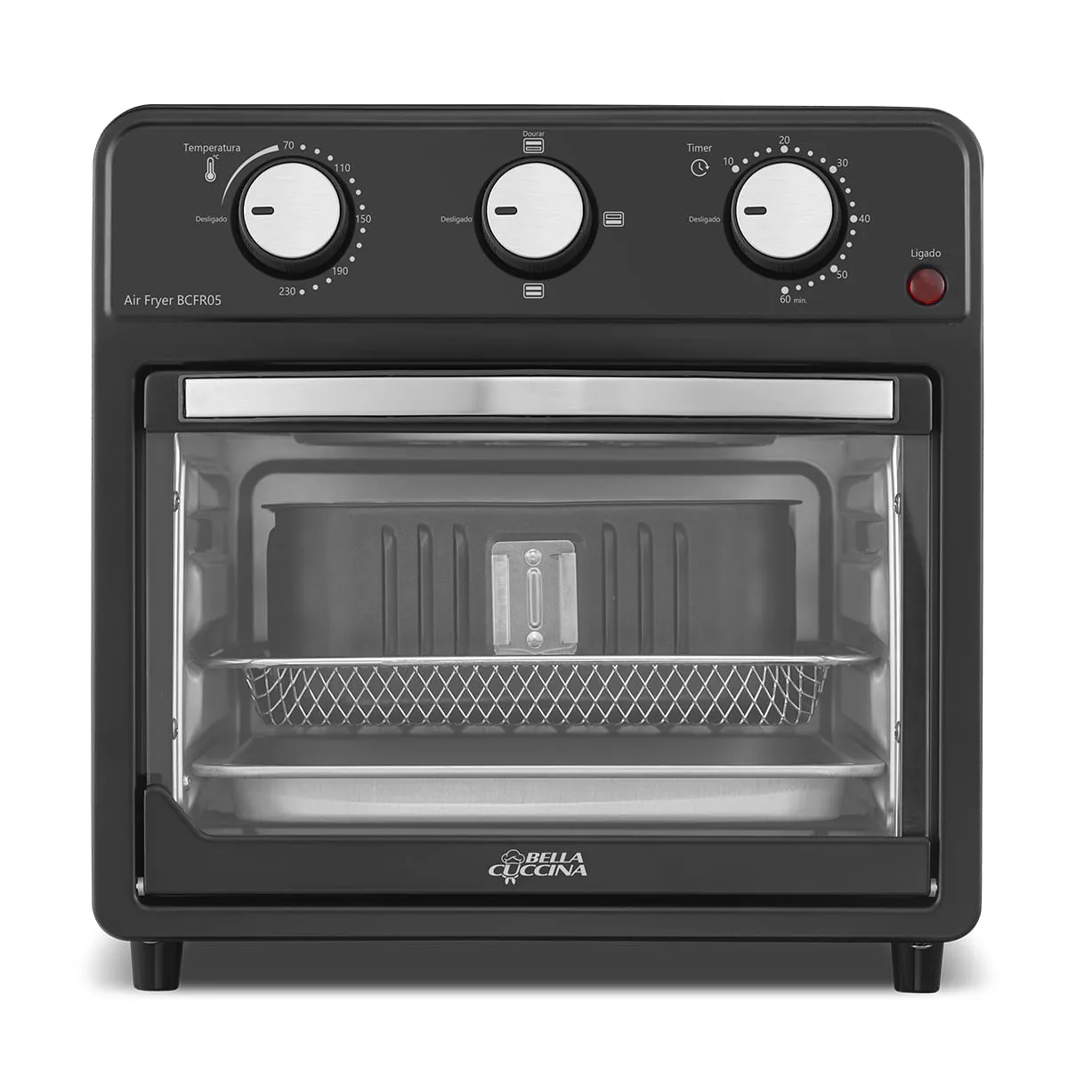 [reembalado] Air Fryer Britnia Bella Cuccina 12l Antiaderente Bcfr05 110v