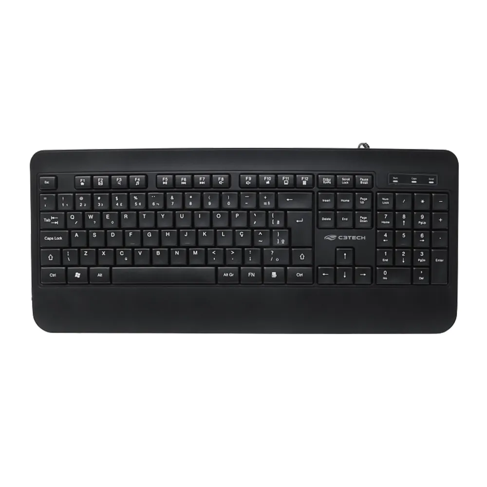 Teclado C3tech Usb 2.0 Abnt2 Preto - Kb-m100bk