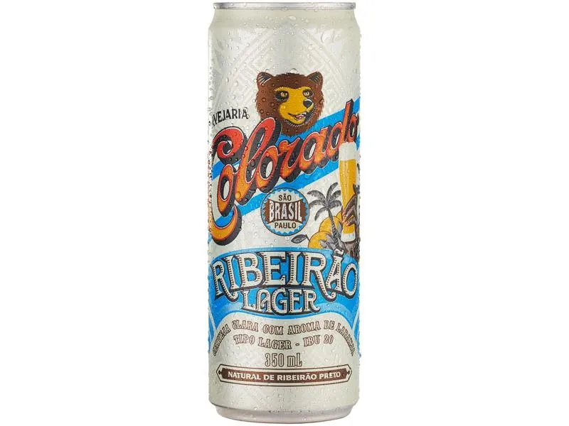 Cerveja Colorado Ribeiro Lager Lata 350ml