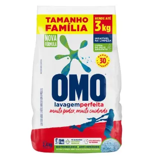 Sabo Em P Omo Lavagem Perfeita 2.4kg Bag Rende 3 Kg