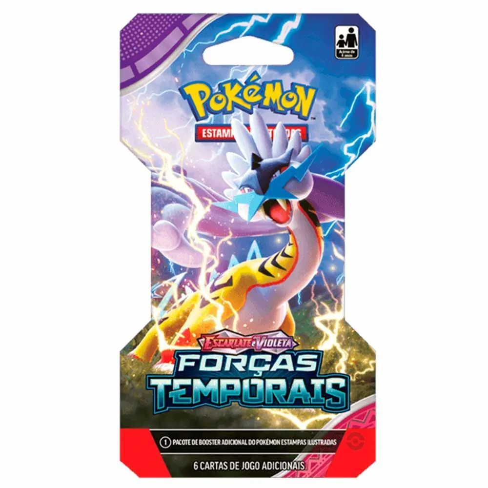 Jogo De Cartas Pokmon - Ev5 Foras Temporais - Blister Raio Fria - Copag