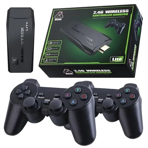 Game Stick 4k Original Verso Atualizada 11 Mil Jogos Com 2 Controles Sem Fio