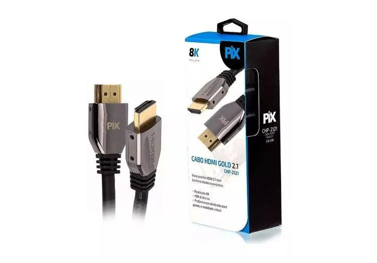 Cabo Hdmi Gold 2.1-8k Hd, Pix, Hdmi 2.1 - Original 2121