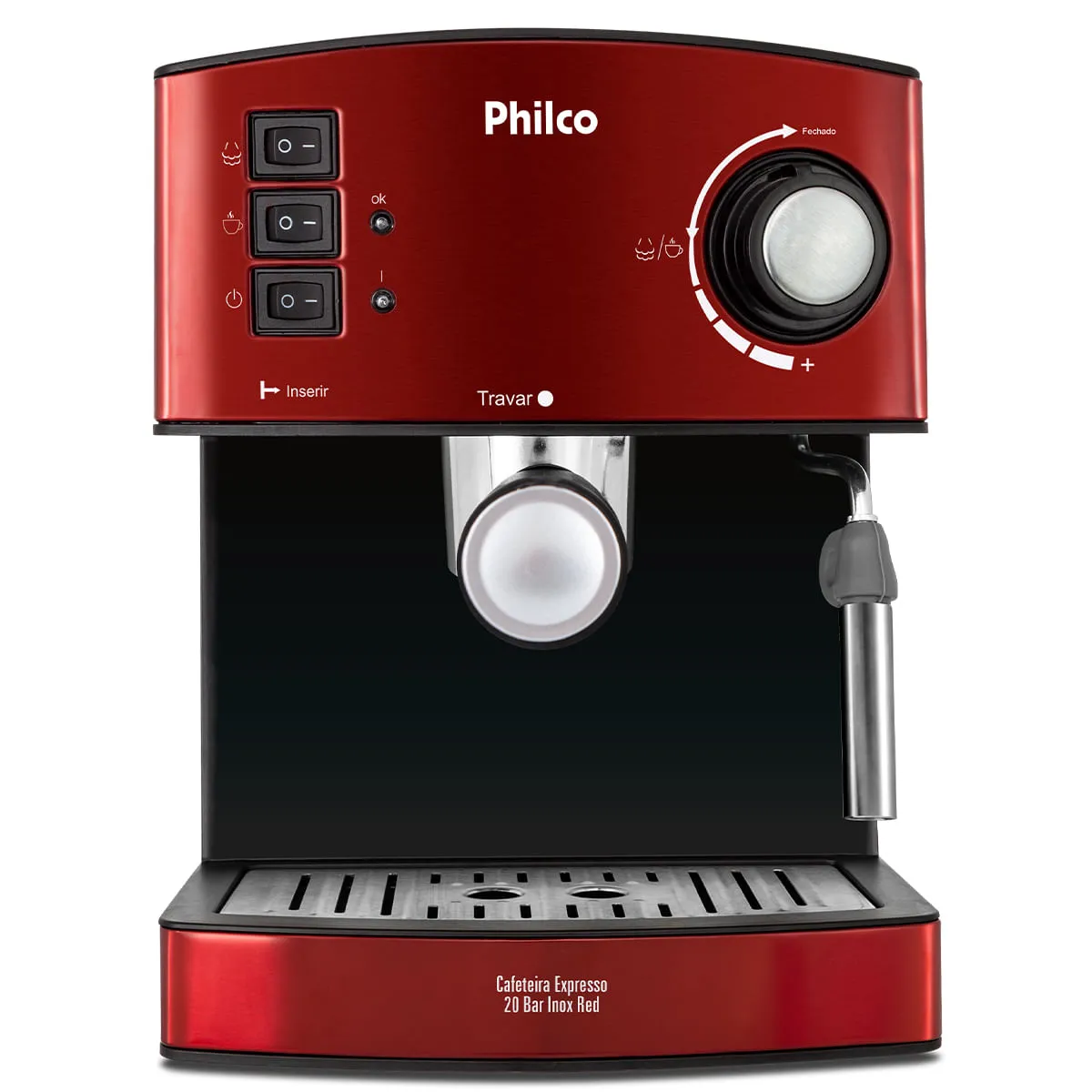 Cafeteira Expresso &amp; Cpsulas Philco Pcf24 Inox Red - Outlet