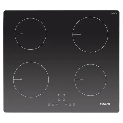 Fogo De Mesa Cooktop De Induo 4 Zonas De Aquecimento Suggar - 220v