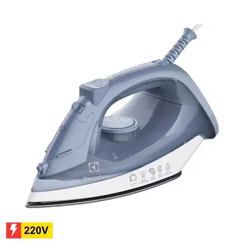 Reembalado: Ferro De Passar A Vapor Electrolux Efficient Esi10 Com Spray Azul - 220v - 220v