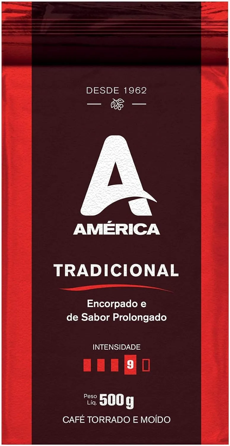 [10 Unid] Amrica Caf Torrado E Modo Vcuo Clssico 500 G