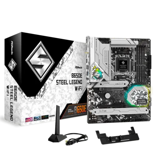 Placa Me Asrock B650e Steel Legend Wifi, Chipset B650, Atx, Amd Am5, Ddr5