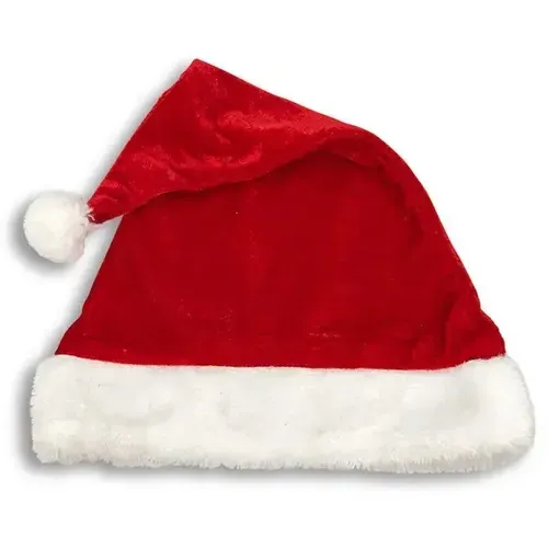 Gorro Papai Noel Veludo Vermelho 40 Cm Touca Natal