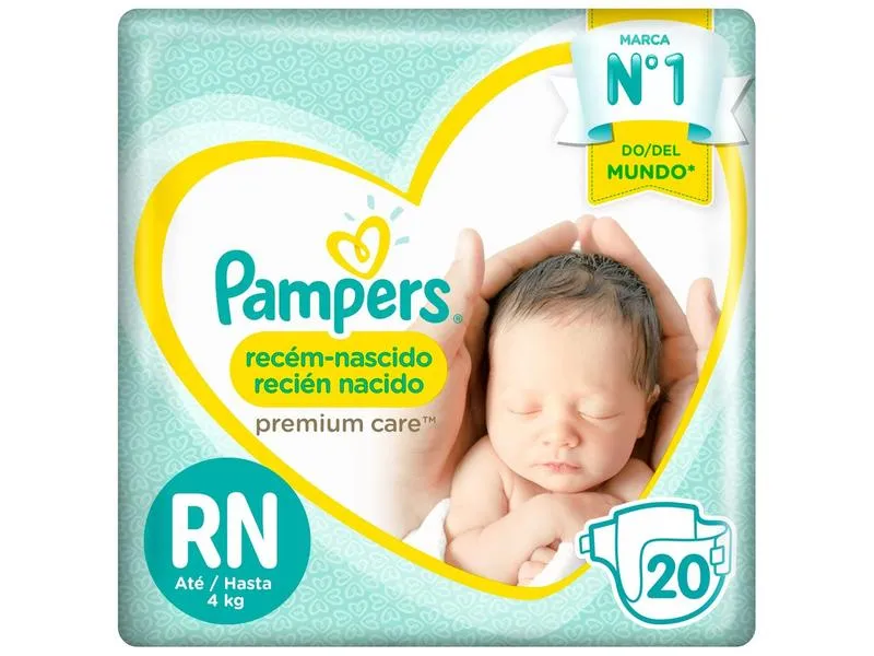 Fralda Pampers Premium Care Rn