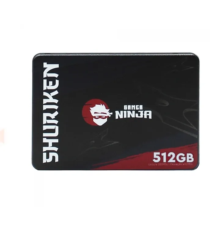 Ssd Gamer Ninja Shuriken 512gb, Sata Iii, Leitura 510mbs E Gravao 495mbs, Gn-st-shs512g