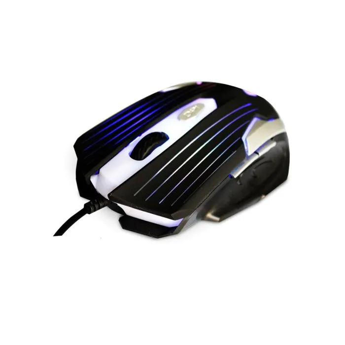 Mouse Gamer C3tech Mg-11bsi 2400dpi Preto Led Preto/prata