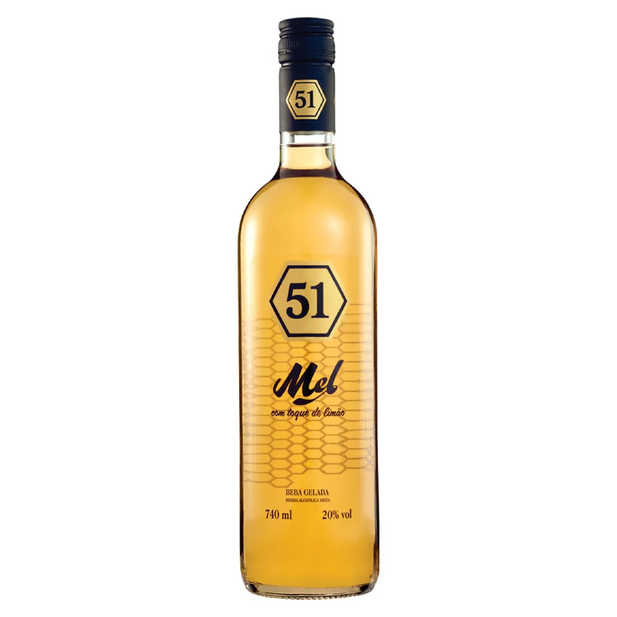 Bebida Mista Alcolica Mel Com Toque De Limo 51 Garrafa 740ml