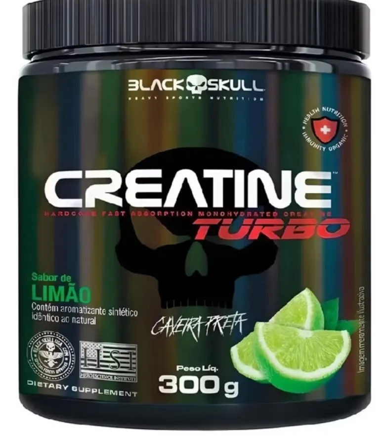 Creatina Black Skull Sabor Limo 300g