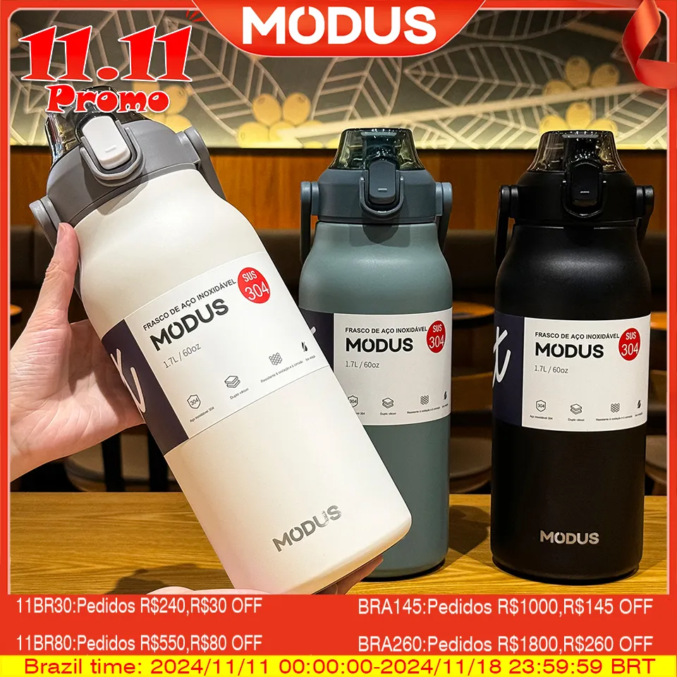 [moedas 57,84] Garrafa Termica Modus 1700ml Ao Inoxidvel